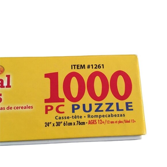 White Mountain Cereal Boxes 1000-Piece Jigsaw Puzzle Large Pieces Fun Family Act - Picture 9 of 9